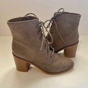 Time and Tru Tan Heeled Boots